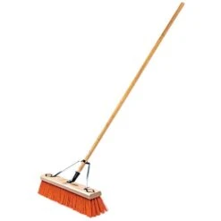 Leonard 24-Inch Heavy-Duty Push Broom With Hardwood Handle -Outdoor Garden Store 1324 2