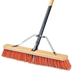 Leonard Fine-Bristle Push Broom, 24-Inch Wide Block -Outdoor Garden Store 1824 2