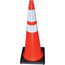 28-inch High-Visibility Orange Traffic Cones