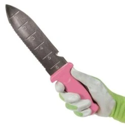 Pink Leonard Deluxe Stainless Steel Soil Knife -Outdoor Garden Store 4752p 2