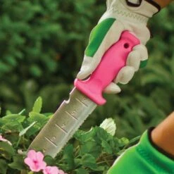 Pink Leonard Deluxe Stainless Steel Soil Knife -Outdoor Garden Store 4752p 3