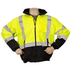 Outdoor Garden Store 3 2-in-1 Bomber Jacket, Class III, Black Bottom, 3XL