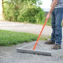 Leonard Aluminum Grading Rake 24in -Outdoor Garden Store ag246 3 1