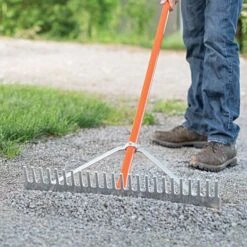 Leonard Aluminum Grading Rake 24in -Outdoor Garden Store ag246 4 1
