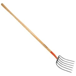 Leonard 6-Tine Forged Steel Manure Fork With 54-Inch Straight Handle