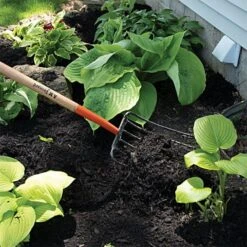 Leonard 6 Tine Forged Steel Manure Fork With 30 Inch D Grip Handle -Outdoor Garden Store amf6d 4