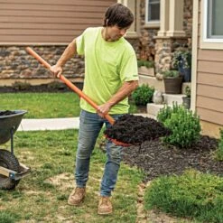 Leonard 8-Tine Poly Mulching Fork With Straight Handle -Outdoor Garden Store apf815 live 10.20.22