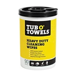 Tub O' Towels Heavy-Duty Cleaning Wipes, Pack Of 90